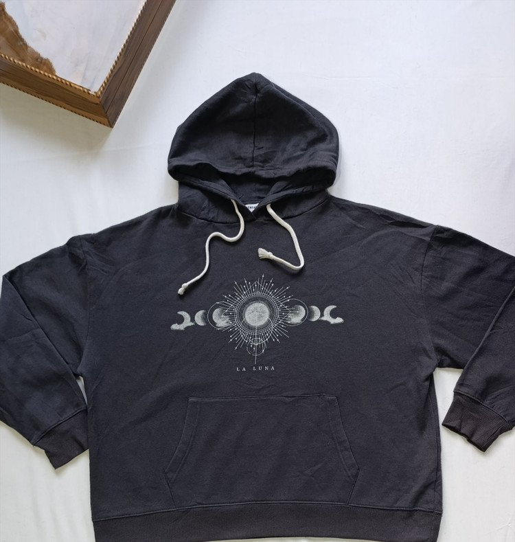 هودی زنانه برند STREET WEAR SOCIETY استوک اورجینال رنگ طوسی