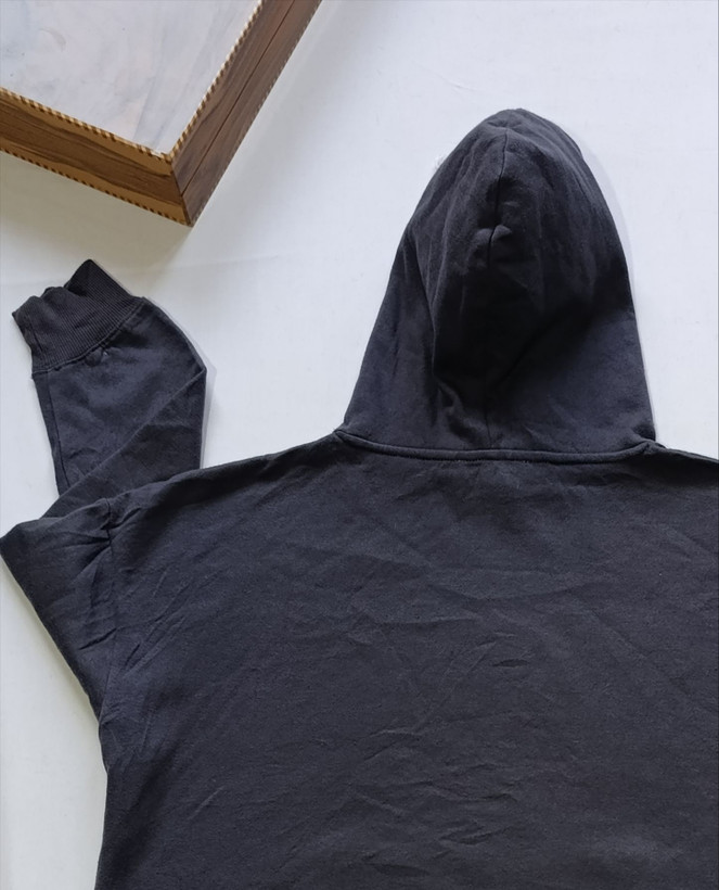 هودی زنانه برند STREET WEAR SOCIETY استوک اورجینال رنگ طوسی نمای پشت