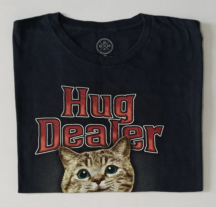 تی شرت مردانه برند HUG DEALER استوک اورجینال رنگ مشکی