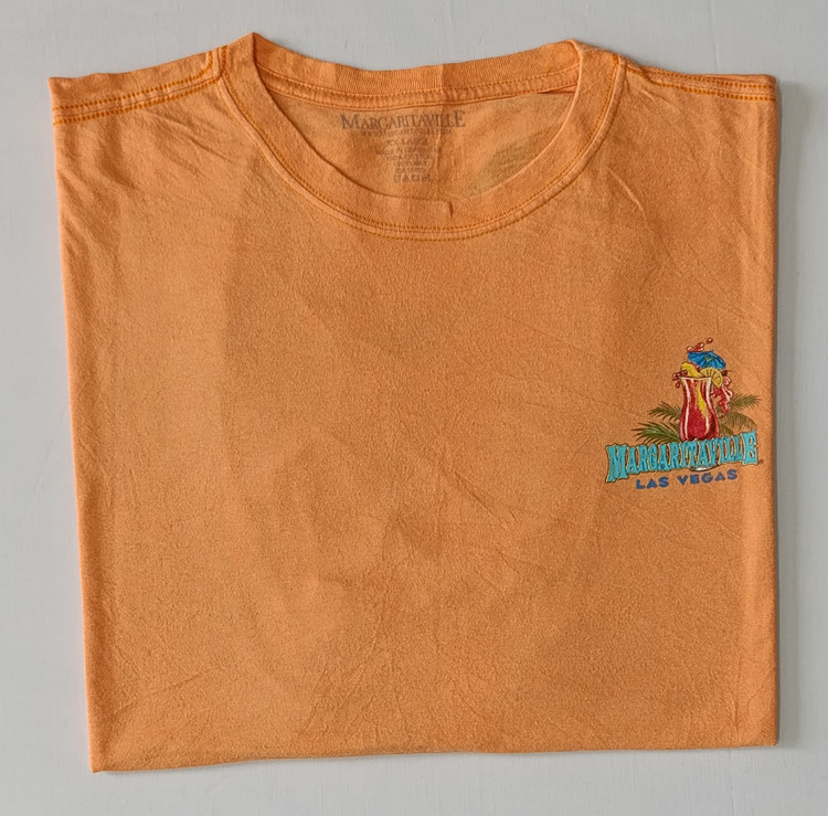 تی شرت مردانه برند MARGARITAVILLE استوک اورجینال رنگ آجری
