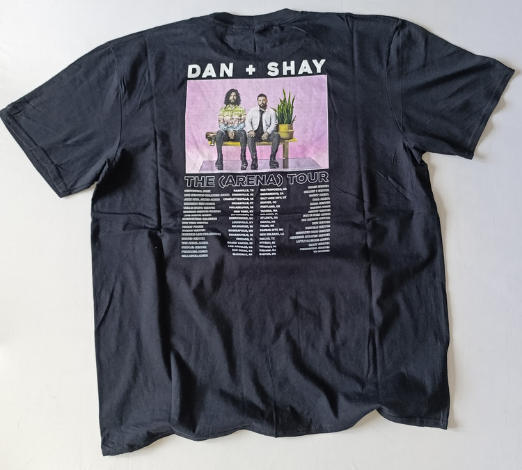 تی شرت مردانه برند DAN+SHAY استوک اورجینال رنگ مشکی نمای پشت