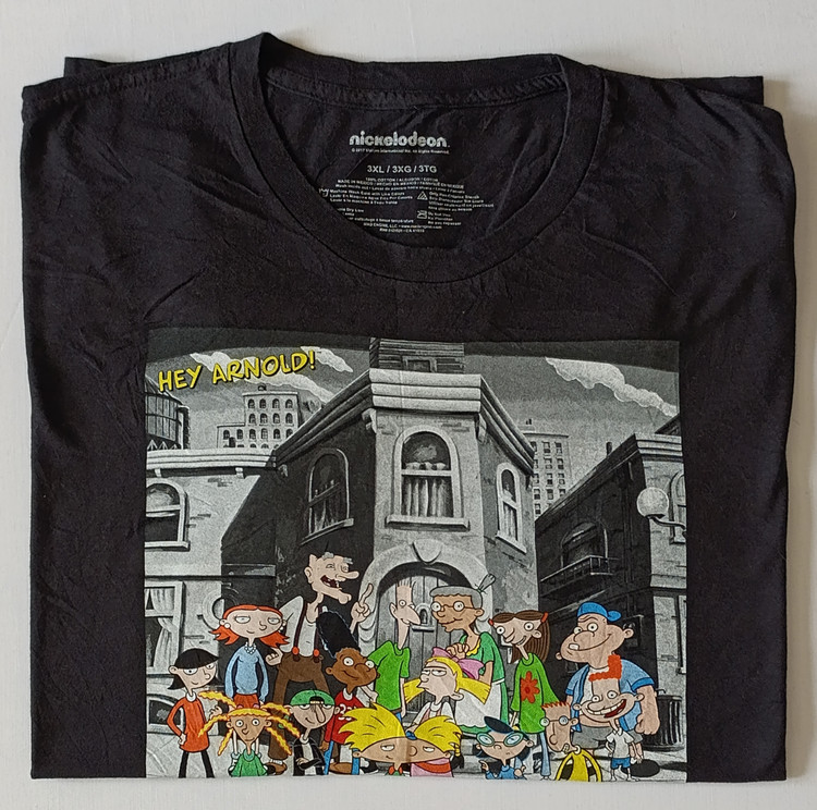 تی شرت مردانه برند NICKELODEON استوک اورجینال رنگ مشکی