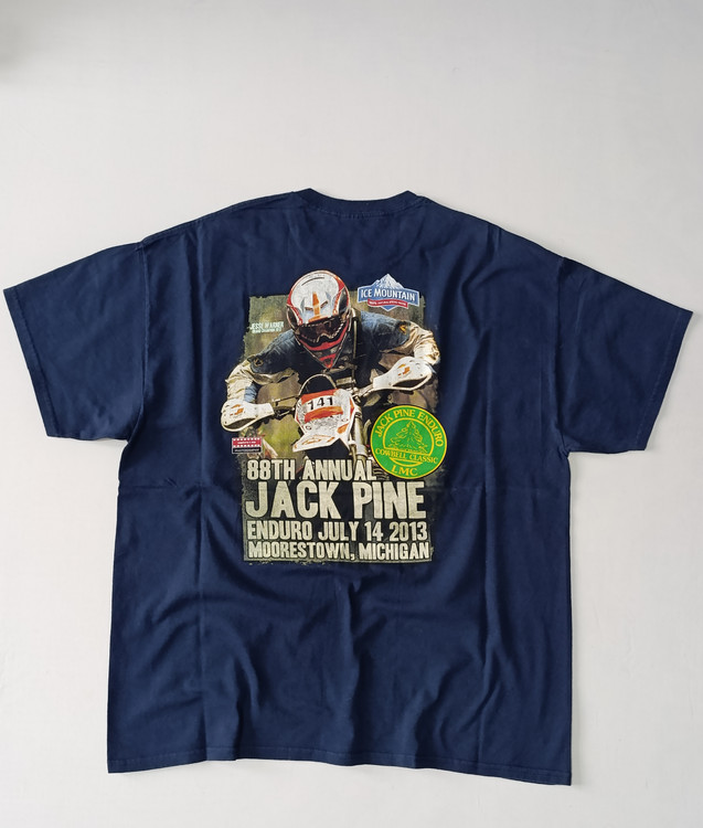 تی شرت مردانه برند جک پاین اندورو JACK PINE ENDURO استوک اورجینال رنگ سرمه ای