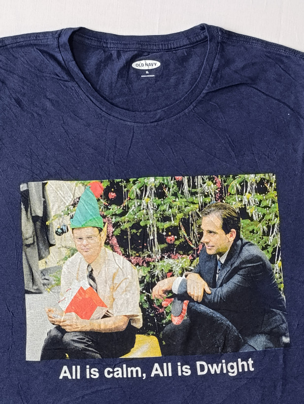 تی شرت مردانه برند اولد نیوی OLD NAVY استوک اورجینال رنگ سرمه ای