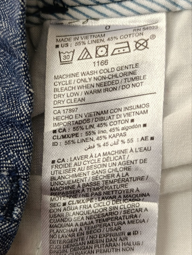 شلوارک زنانه لینن برند OLD NAVY استوک اورجینال رنگ سرمه ای