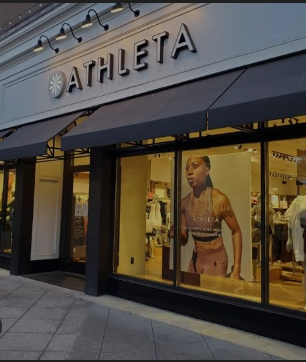 شلوارک زنانه لینن برند ATHLETA استوک اورجینال رنگ قهوه ای