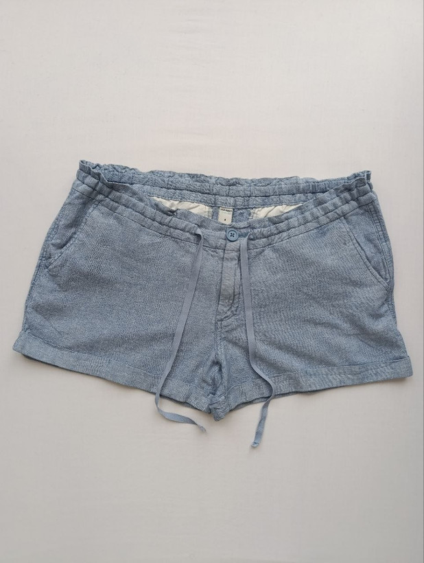 شلوارک زنانه لینن برند OLD NAVY استوک اورجینال خوش رنگ نمای جلو