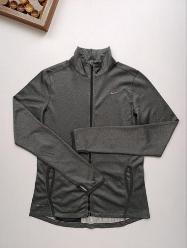 سویشرت ورزشی برند NIKE استوک اورجینال رنگ طوسی نمای جلو