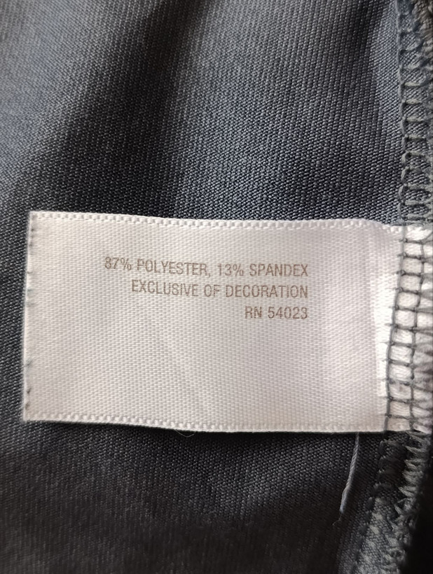 لباس ورزشی زنانه برند OLD NAVY استوک اورجینال رنگ طوسی نمای اتیکت مشخصات