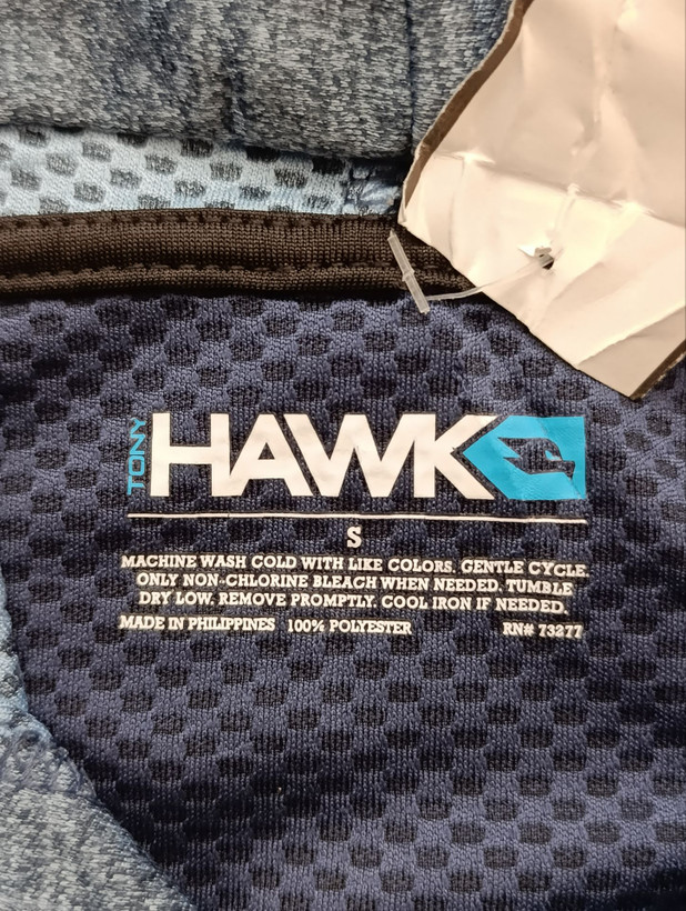 سویشرت مردانه برند TONY HAWK استوک اورجینال کلاهدار نمای اتیکت برند
