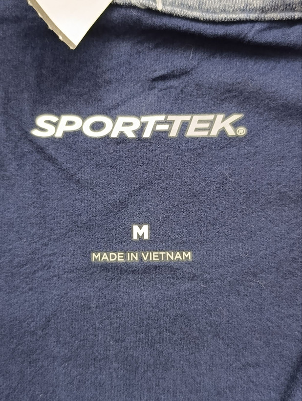 بلوز ورزشی مردانه برند SPORT-TEK استوک اورجینال نیم زیپ نمای اتیکت برند