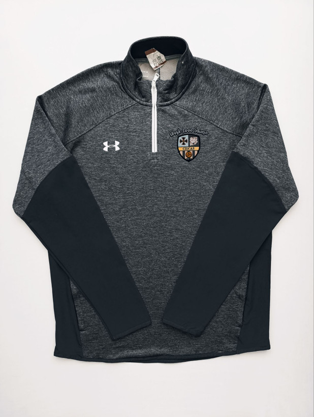 بلوز ورزشی مردانه برند UNDER ARMOUR استوک اورجینال نیم زیپ نمای جلو