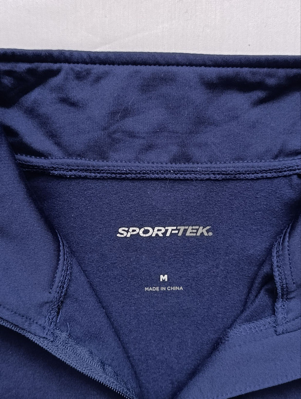 بلوز ورزشی مردانه برند SPORT_TEK استوک اورجینال نیم زیپ نمای اتیکت برند