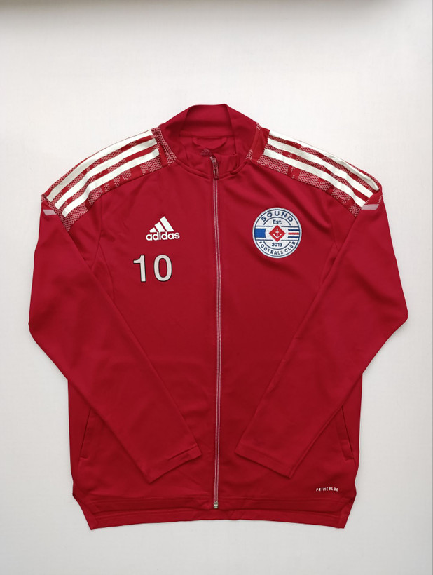 سویشرت ورزشی مردانه برند ADIDAS استوک اورجینال رنگ قرمز نمای جلو