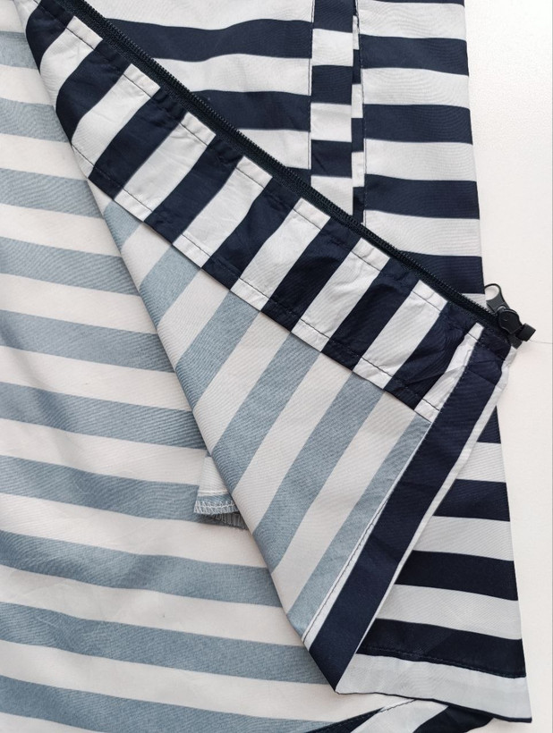 بادگیر زنانه برند PARKA IN A POCKET استوک اورجینال ضدآب نمای اتیکت مشخصات نمای نزدیک جنس پارچه