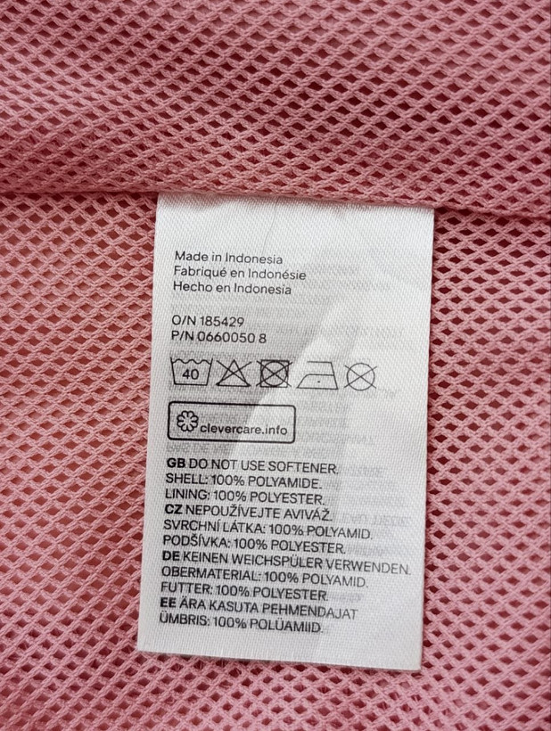 بادگیر زنانه برند H&M استوک اورجینال کلاهدار نمای اتیکت مشخصات