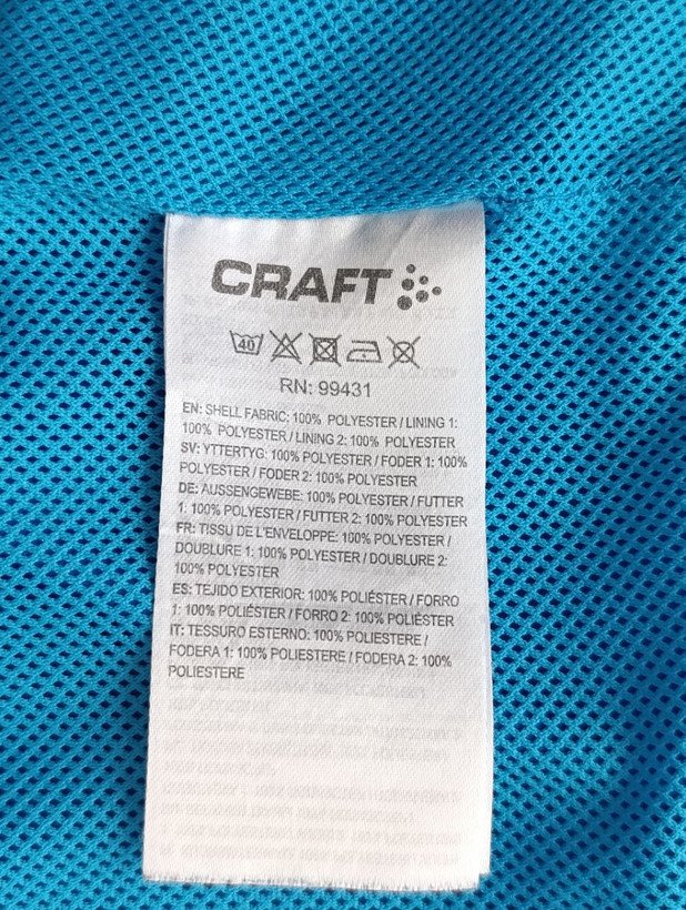 بادگیر مردانه برند CRAFT استوک اورجینال دولایه نمای اتیکت مشخصات