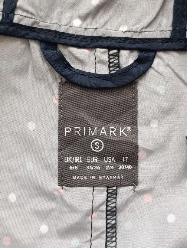 بادگیر زنانه برند PRIMARK استوک اورجینال نمای اتیکت برند
