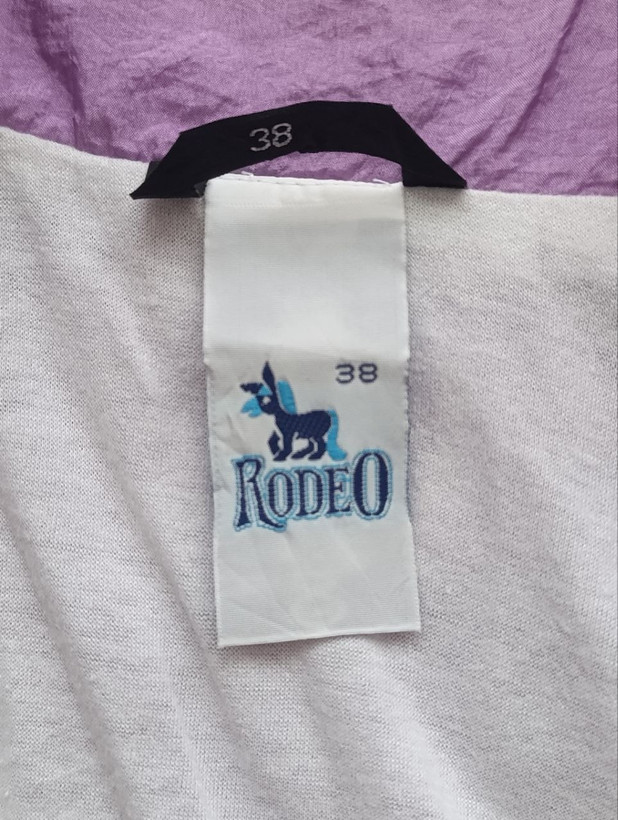 بادگیر زنانه برند RODEO استوک اورجینال دولایه نمای اتیکت نام برند