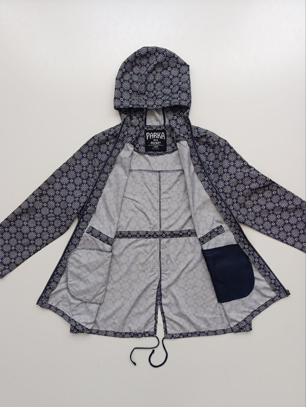بادگیر مشتی زنانه برند PARKA IN A POCKET استوک اورجینال یک لایه نمای داخلی محصول