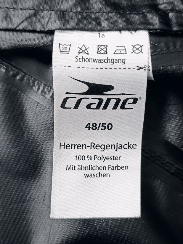 بادگیر مردانه برند CRANE استوک اورجینال ضدآب نمای اتیکت مشخصات